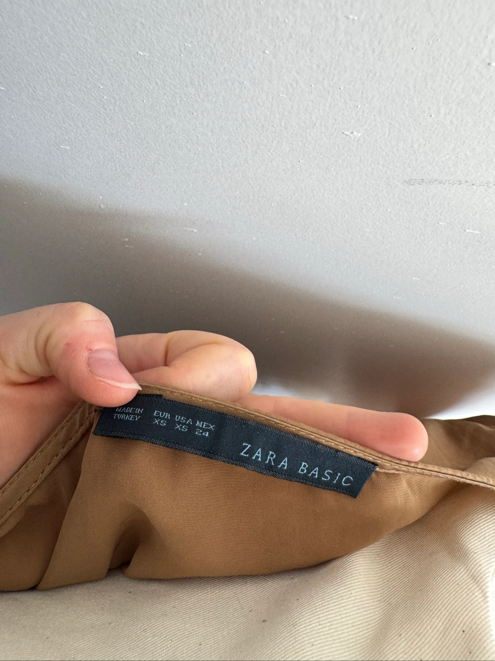 Vloeiende Zara blouse camel - Maat XS – photo 3